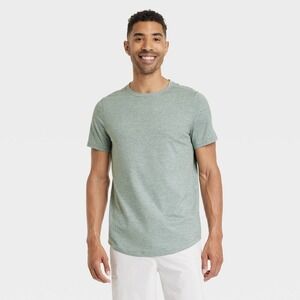 All‎ in Motion Men's Short Sleeve Soft Stretch T-Shirt, Green, Size M, NWT